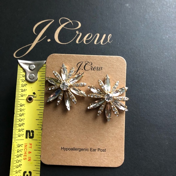 J. Crew Crystal cluster earrings - Picture 5 of 6